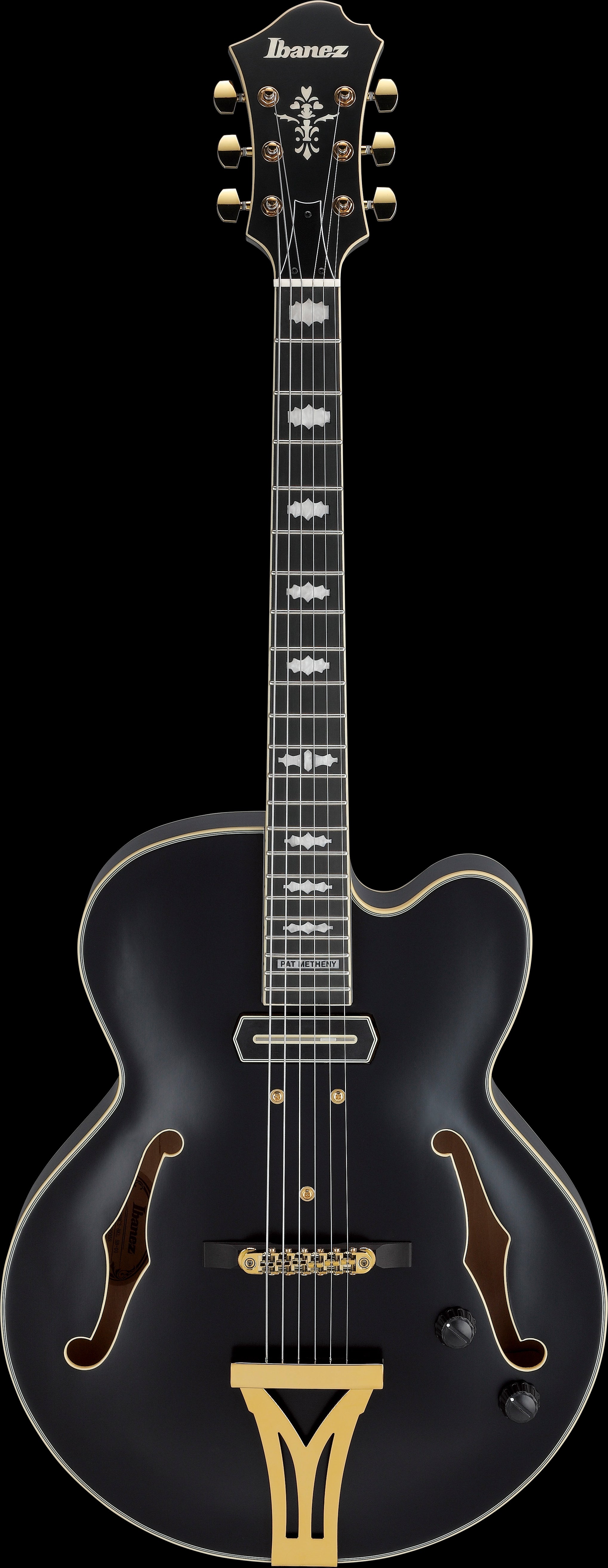 Ibanez Electric Guitar - Pat Metheny Signature 6str Electric Guitar w/Case - Black Low Gloss - PM3CBKL