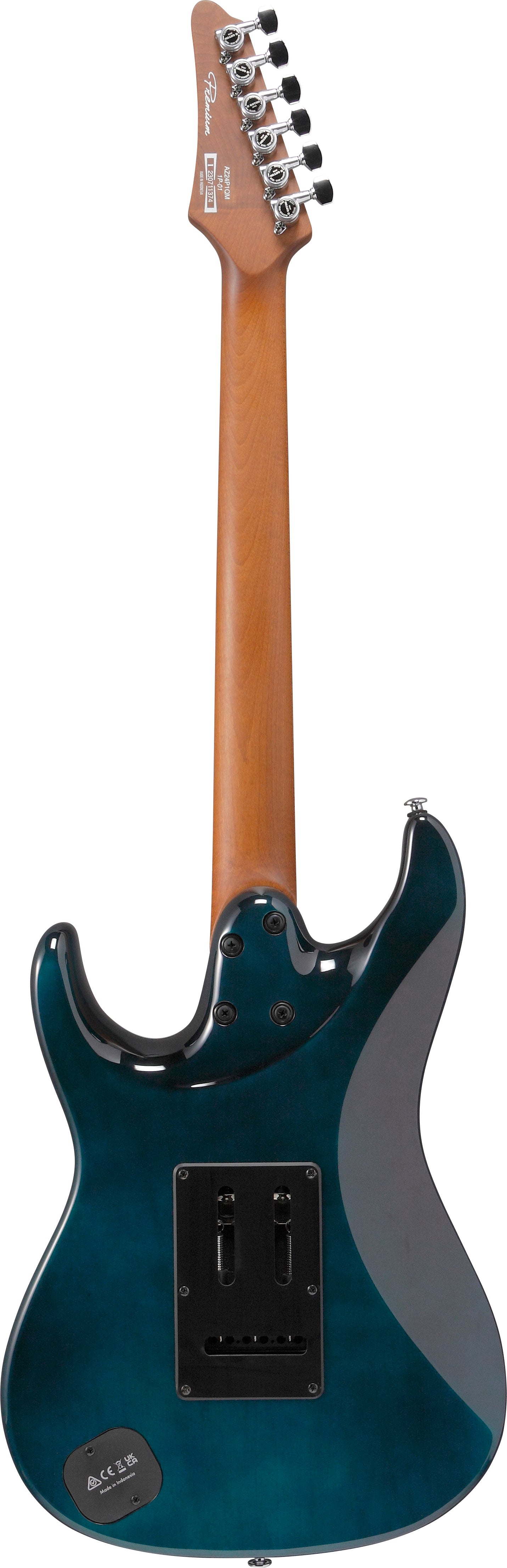 Ibanez Electric Guitar - AZ Premium 6str Electric Guitar - Deep Ocean Blonde - AZ24P1QMDOB