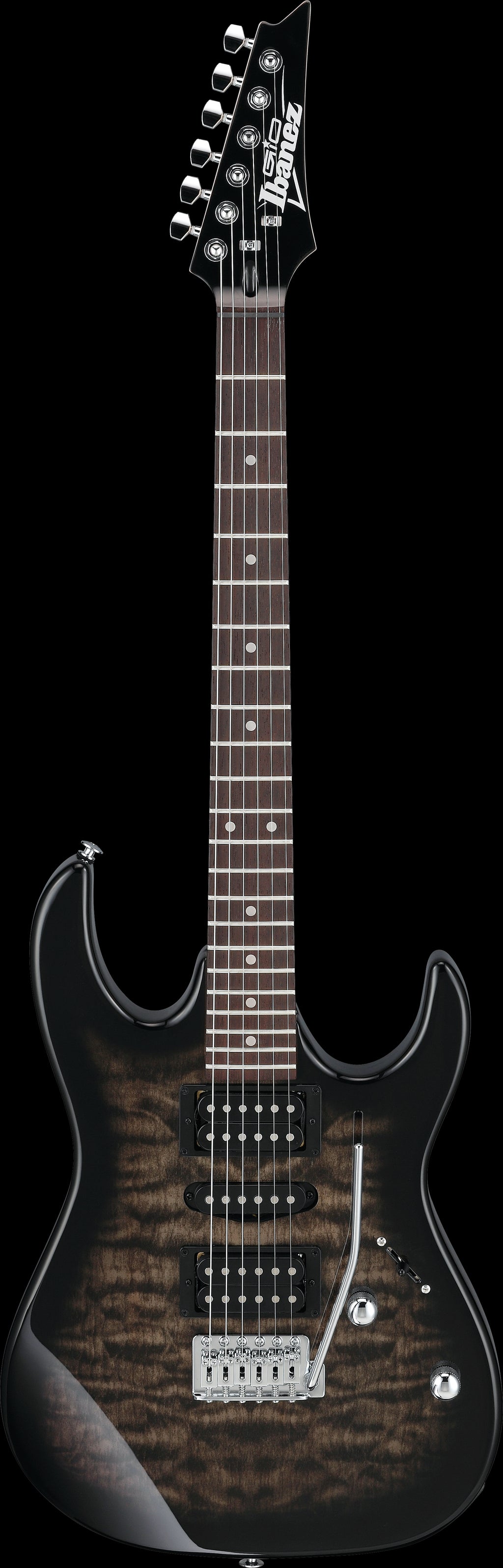 Ibanez Electric Guitar - GIO RX 6str Electric Guitar - Transparent Black Sunburst - GRX70QATKS