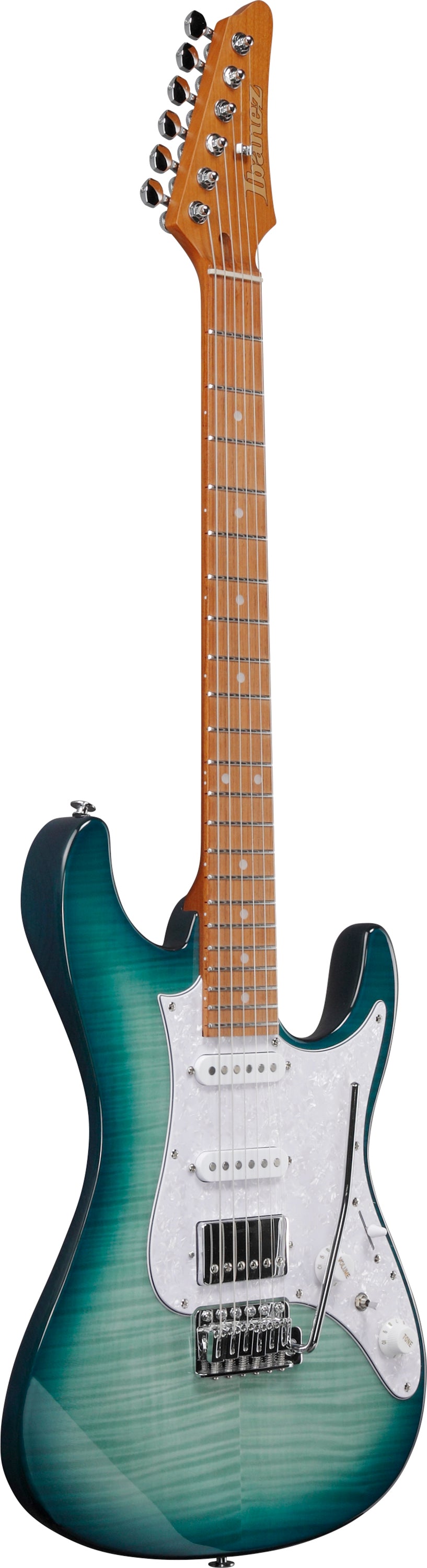 Ibanez Electric Guitar - AZ Standard 6str Electric Guitar - Transparent Turquoise Burst - AZ22S1FTXB