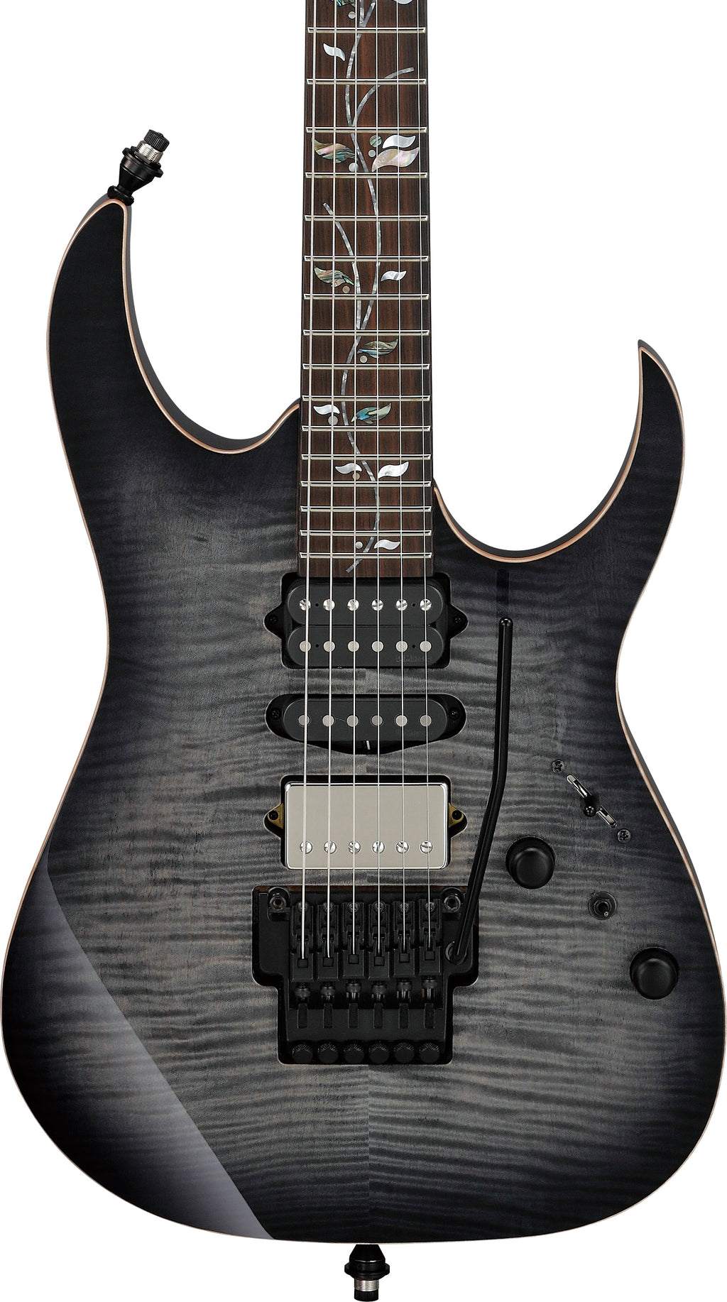Ibanez Electric Guitar - RG j.custom Axe Desing Lab 6str Electric Guitar w/Case - Black Rutile - RG8870BRE