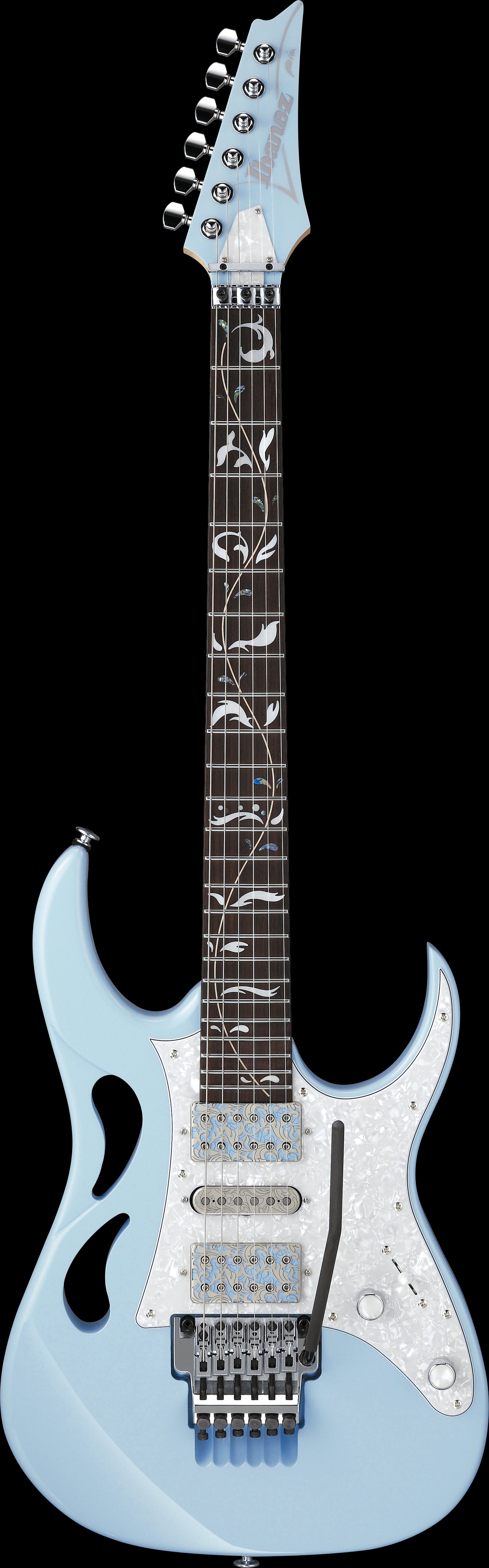 Ibanez Electric Guitar - Steve Vai Signature 6str Electric Guitar w/Case - Blue Powder - PIA3761CBLP