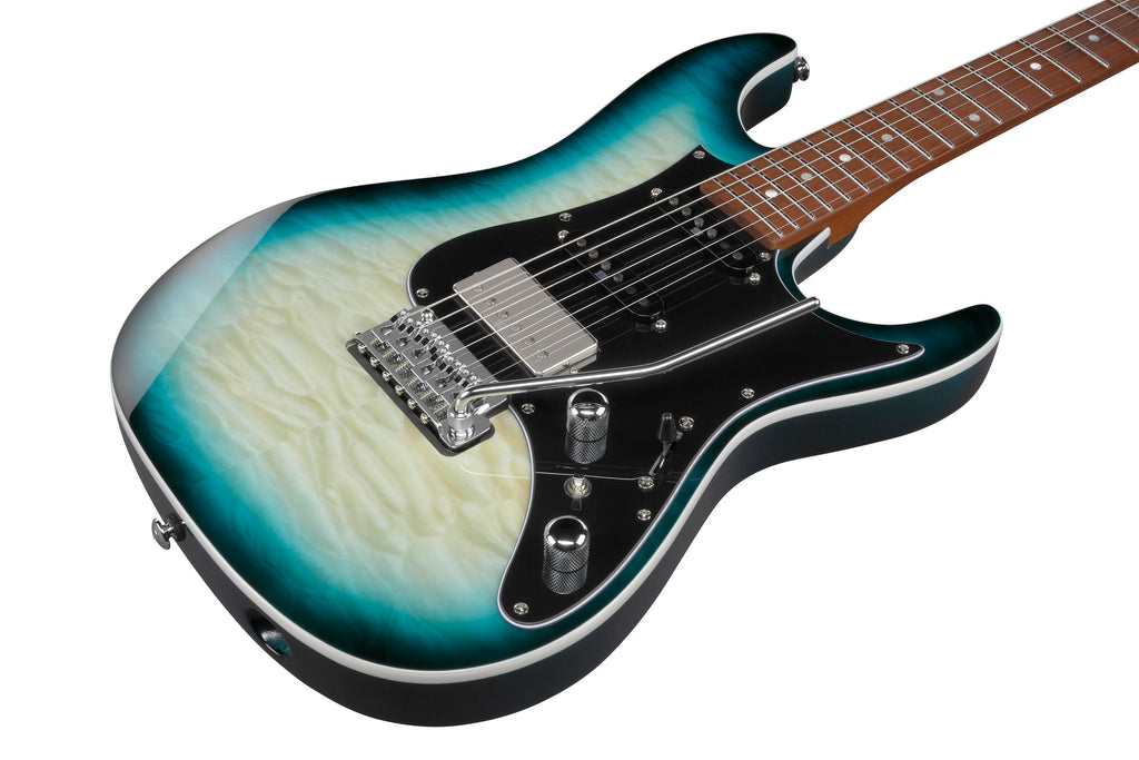 Ibanez Electric Guitar - AZ Premium 6str Electric Guitar - Deep Ocean Blonde - AZ24P1QMDOB