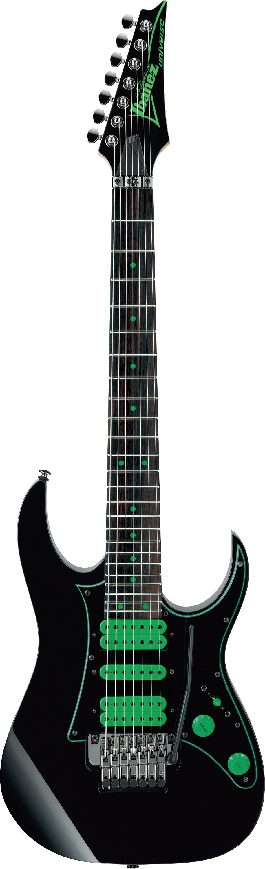 Ibanez Electric Guitar - Steve Vai Signature 7str Electric Guitar w/Bag - Black - UV70PBK
