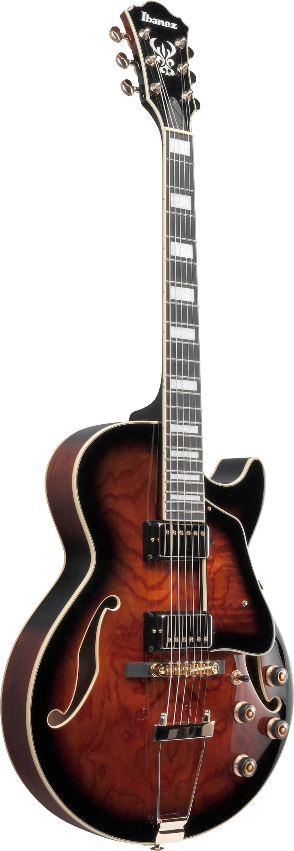 Ibanez Electric Guitar - AG Artcore Expressionist 6str Electric Guitar - Dark Brown Sunburst - AG95QADBS