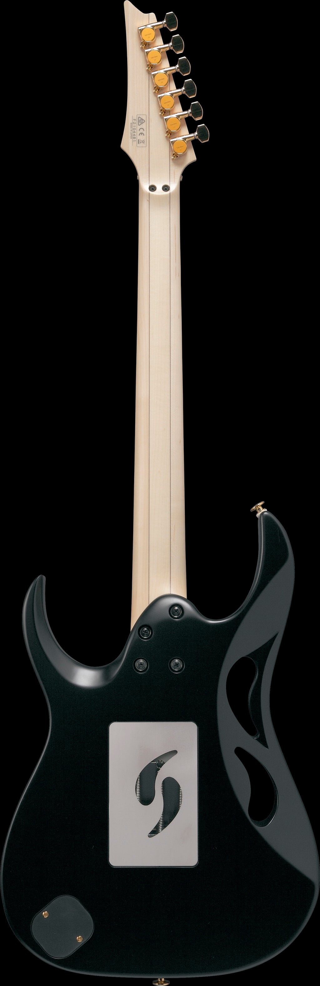 Ibanez Electric Guitar - Steve Vai Signature 6str Electric Guitar w/Case - Onyx Black - PIA3761XB