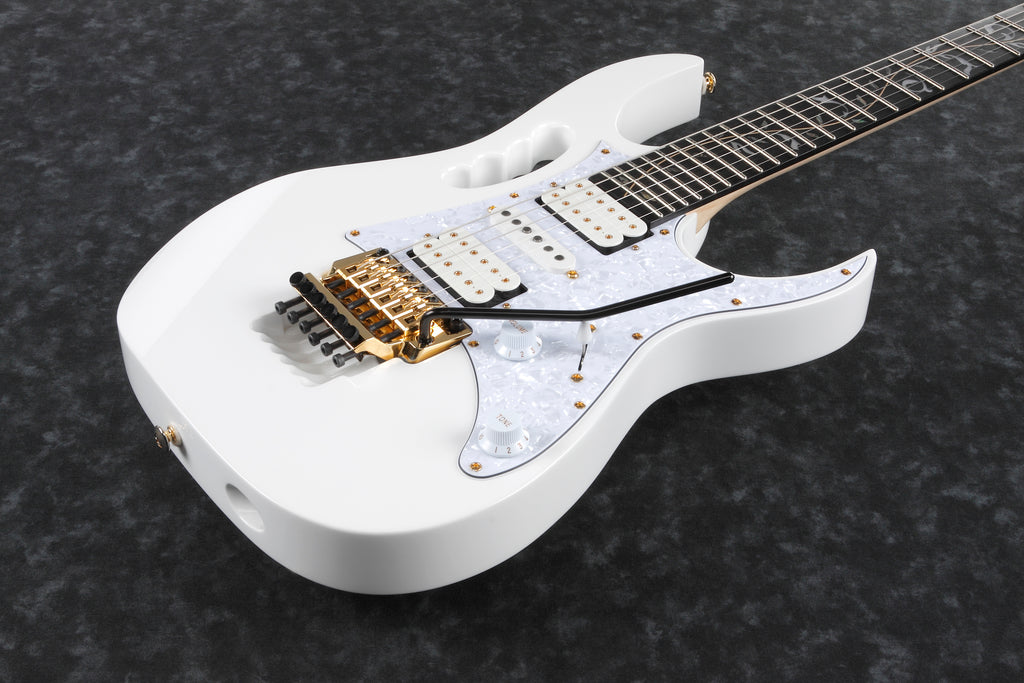 Ibanez Electric Guitar - Steve Vai Signature 6str Electric Guitar w/Bag - White - JEM7VPWH
