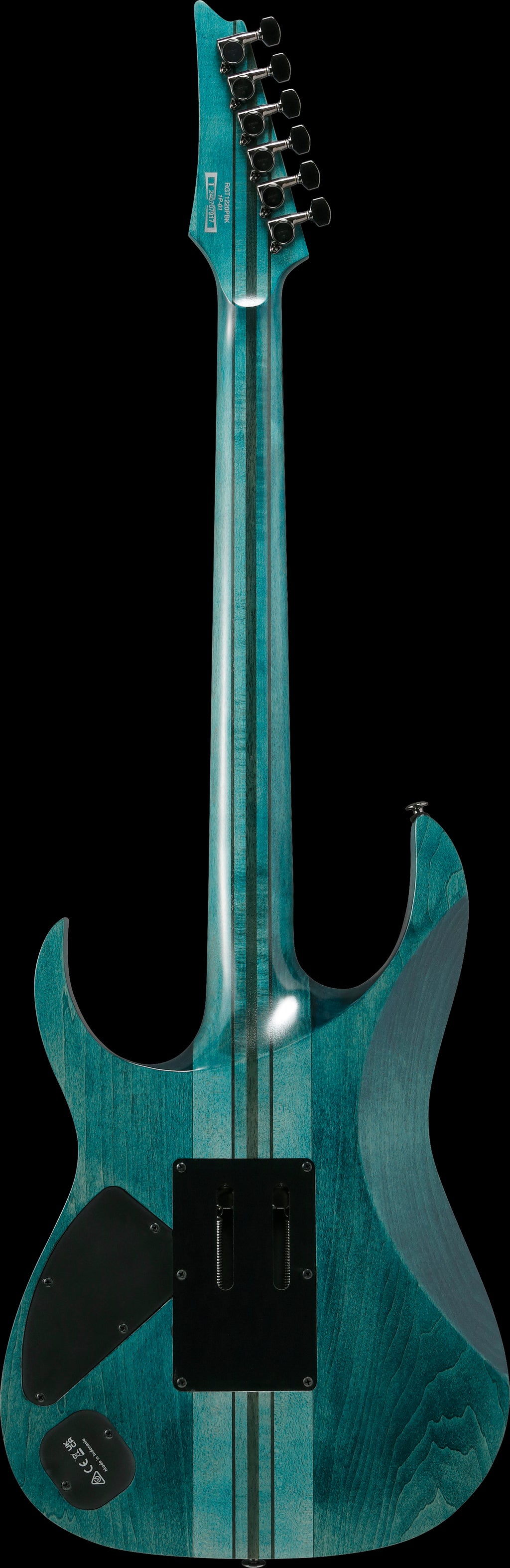 Ibanez Electric Guitar - RG Premium 6str Electric Guitar w/ Bag - Cosmic Blue Low Gloss - RGT1220PBKCOL