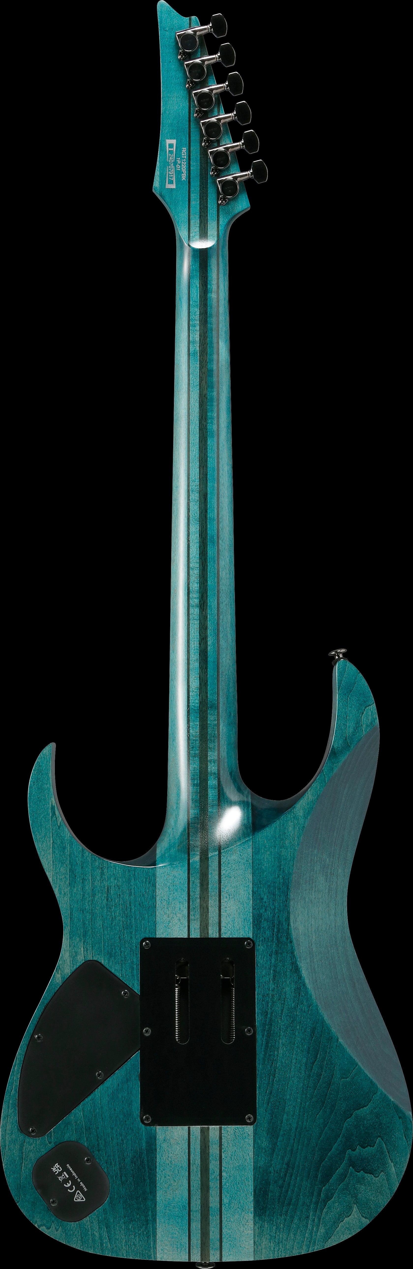 Ibanez Electric Guitar - RG Premium 6str Electric Guitar w/ Bag - Cosmic Blue Low Gloss - RGT1220PBKCOL