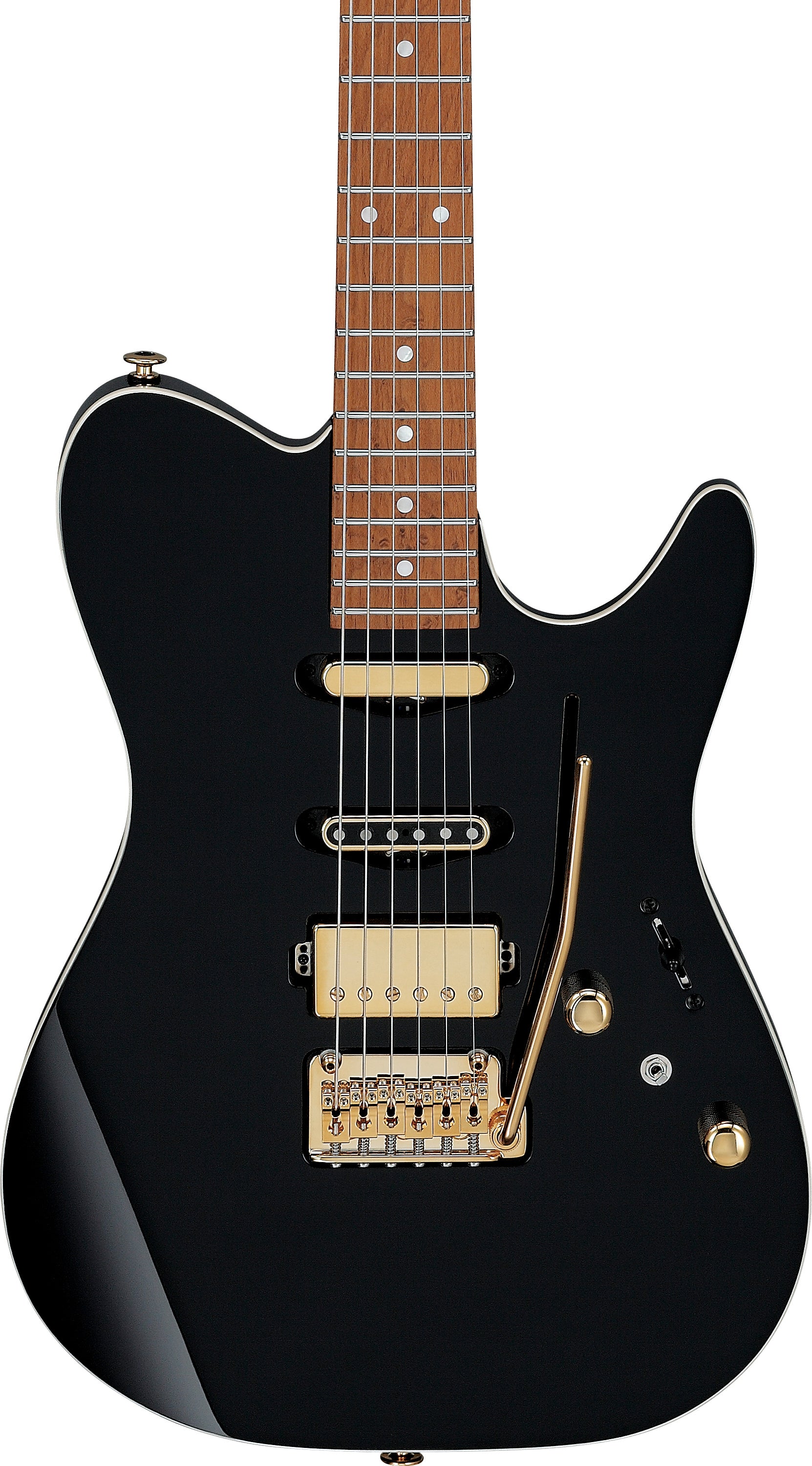 Ibanez Electric Guitar - Lari Basilio Signature 6str Electric Guitar w/Case - Black - LB1BK