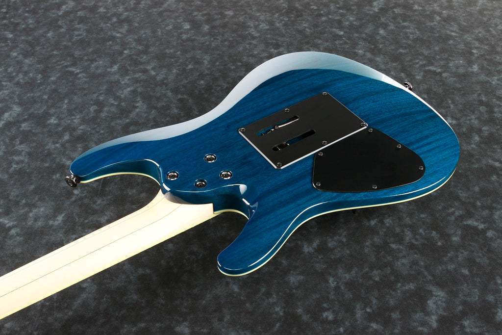 Ibanez Electric Guitar - S Prestige 6str Electric Guitar w/Case - Natural Blue - S6570QNBL
