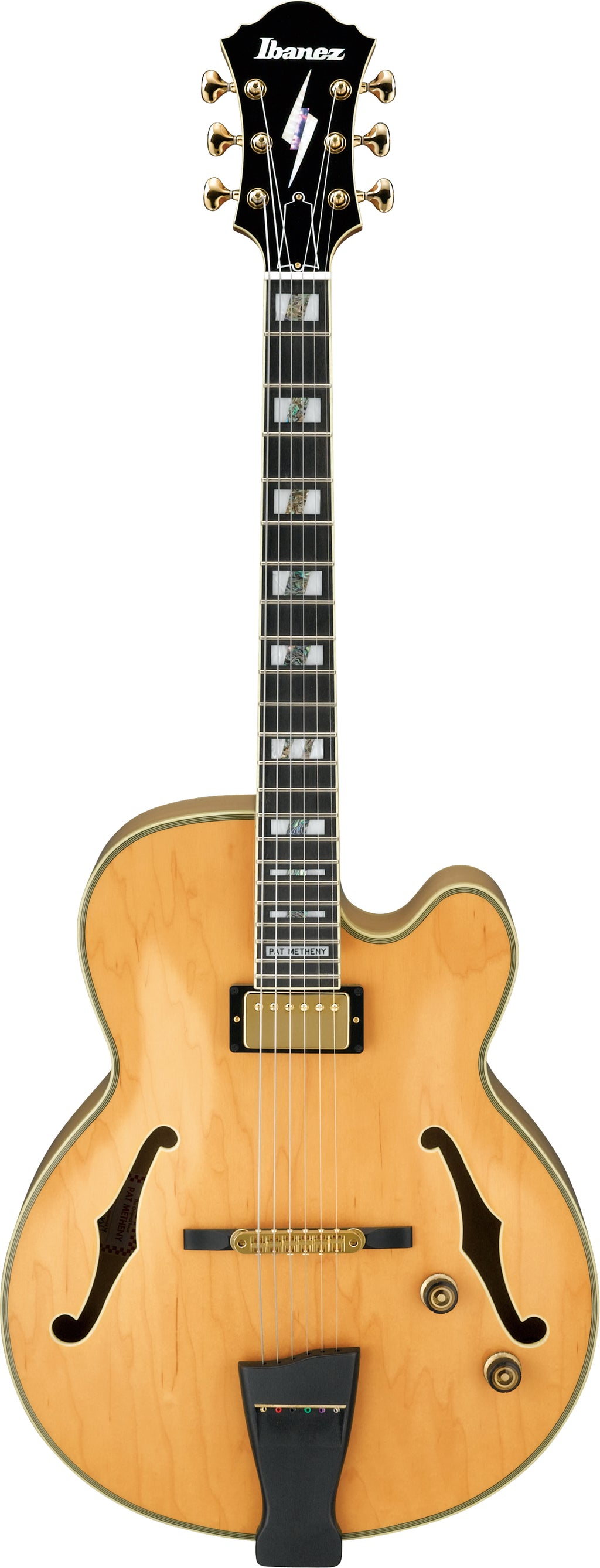 Ibanez Electric Guitar - Pat Metheny Signature 6str Electric Guitar w/Case - Natural - PM200NT