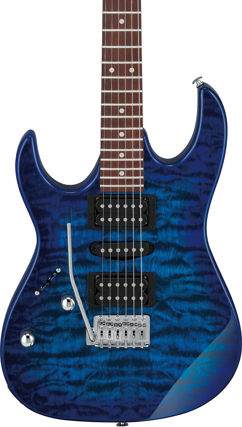 Ibanez Electric Guitar - GIO RX 6str Electric Guitar - Left Handed - Transparent Blue Burst - GRX70QALTBB