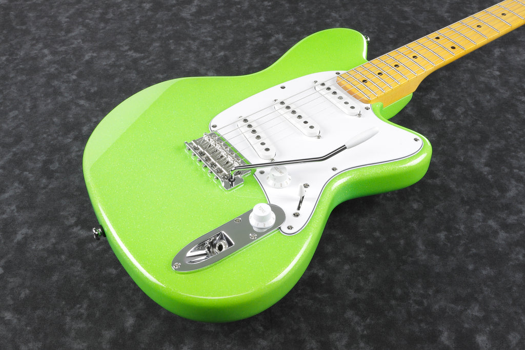 Ibanez Electric Guitar - Yvette Young Signature 6str Electric Guitar - Slime Green Sparkle - YY10SGS