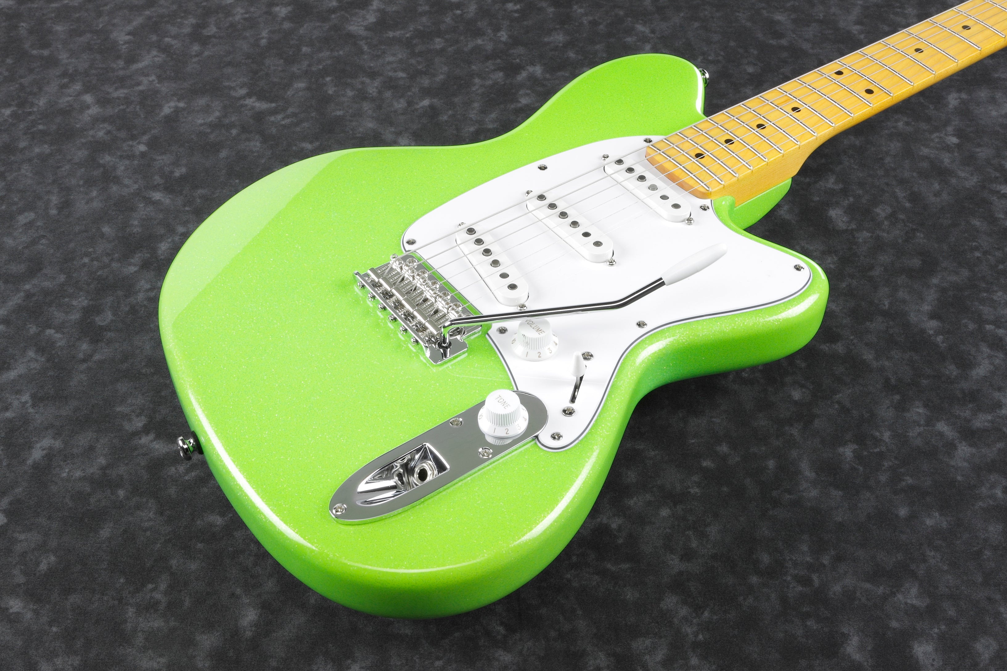 Ibanez Electric Guitar - Yvette Young Signature 6str Electric Guitar - Slime Green Sparkle - YY10SGS