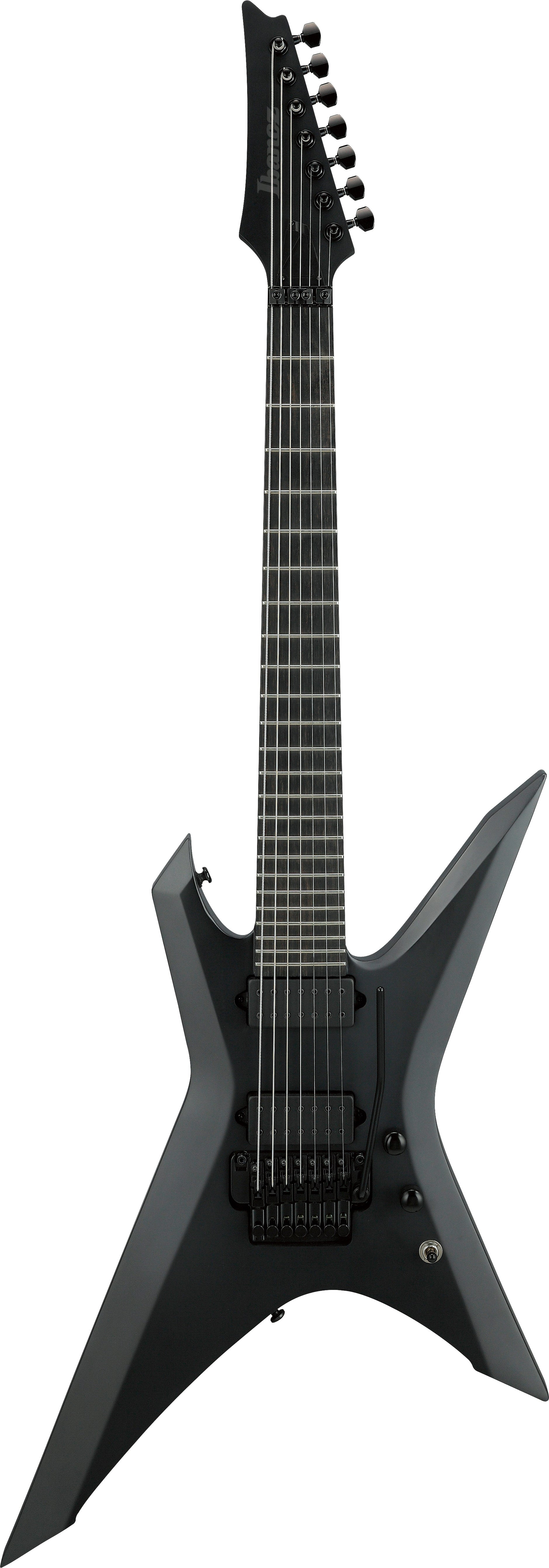 Ibanez Electric Guitar - Xiphos Iron Label 7str Electric Guitar w/Bag - Black Flat - XPTB720BKF