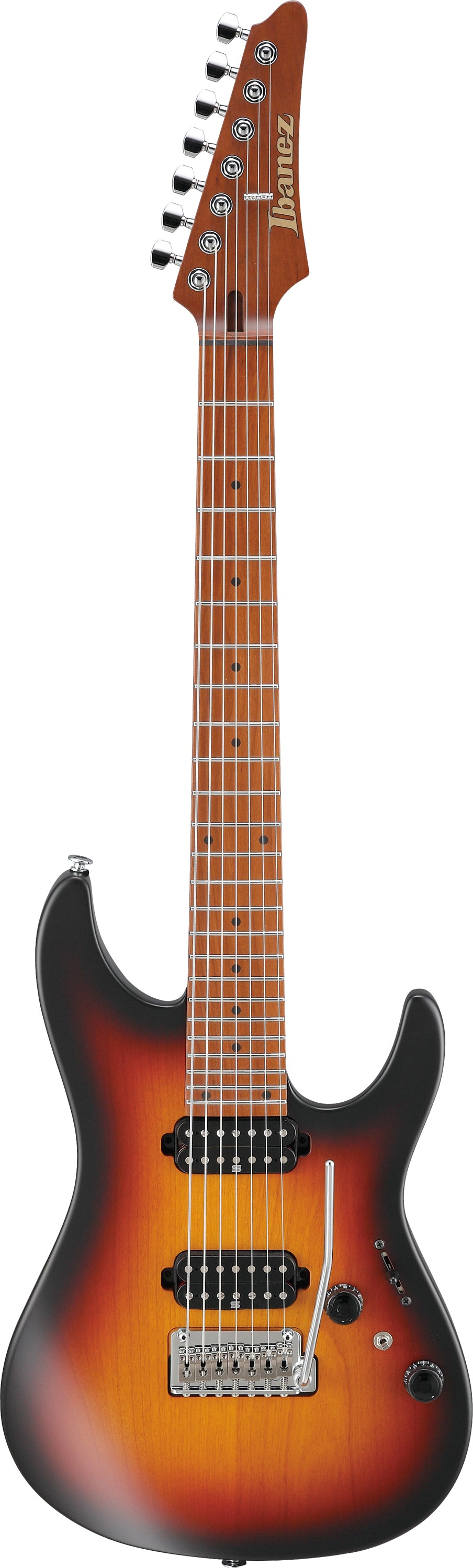 Ibanez Electric Guitar - AZ Prestige 7str Electric Guitar w/Case  - Tri Fade Burst Flat - AZ24027TFF