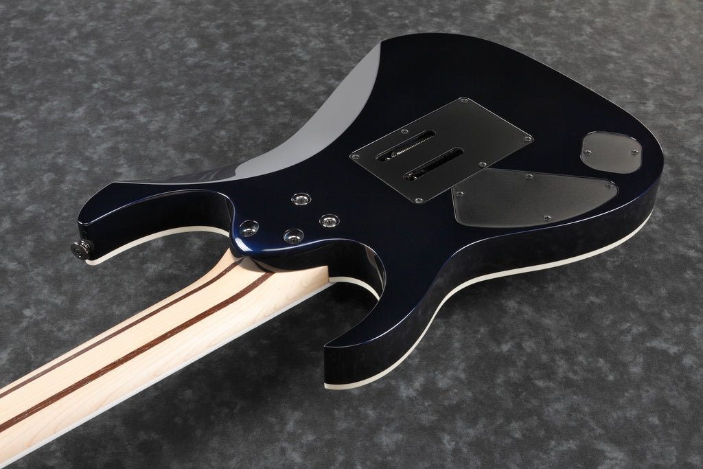 Ibanez Electric Guitar - RG Prestige 7str Electric Guitar (27" scale) w/Case - Dark Tide Blue - RG2027XLDTB