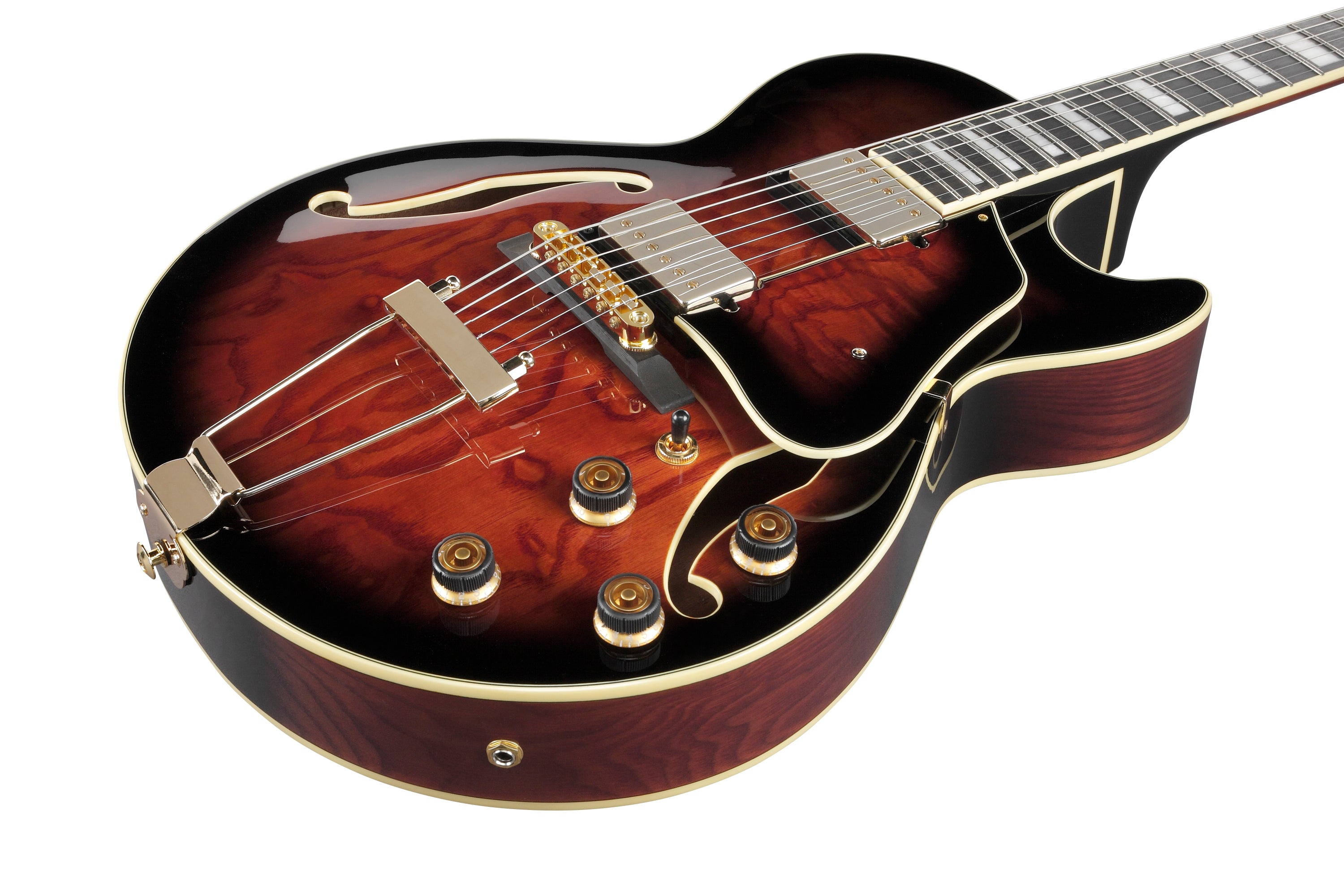 Ibanez Electric Guitar - AG Artcore Expressionist 6str Electric Guitar - Dark Brown Sunburst - AG95QADBS