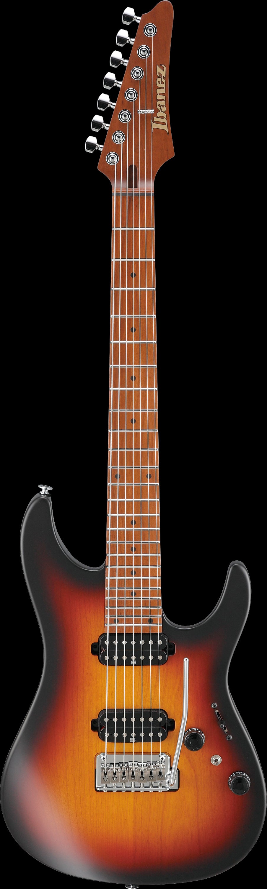 Ibanez Electric Guitar - AZ Prestige 7str Electric Guitar w/Case  - Tri Fade Burst Flat - AZ24027TFF