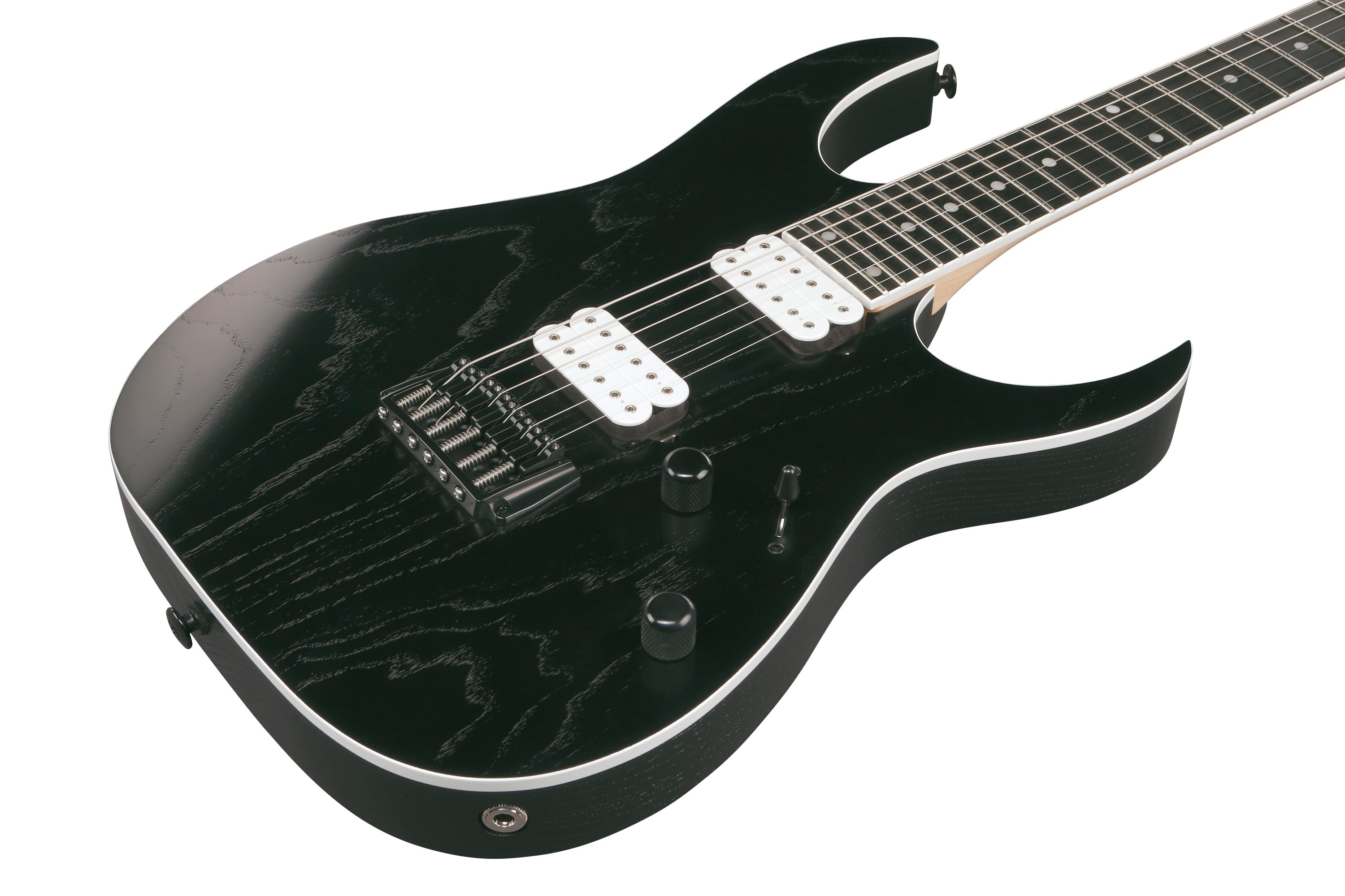 Ibanez Electric Guitar - RG Prestige 6str Electric Guitar w/Case - Weathered Black - RGR652AHBFWK