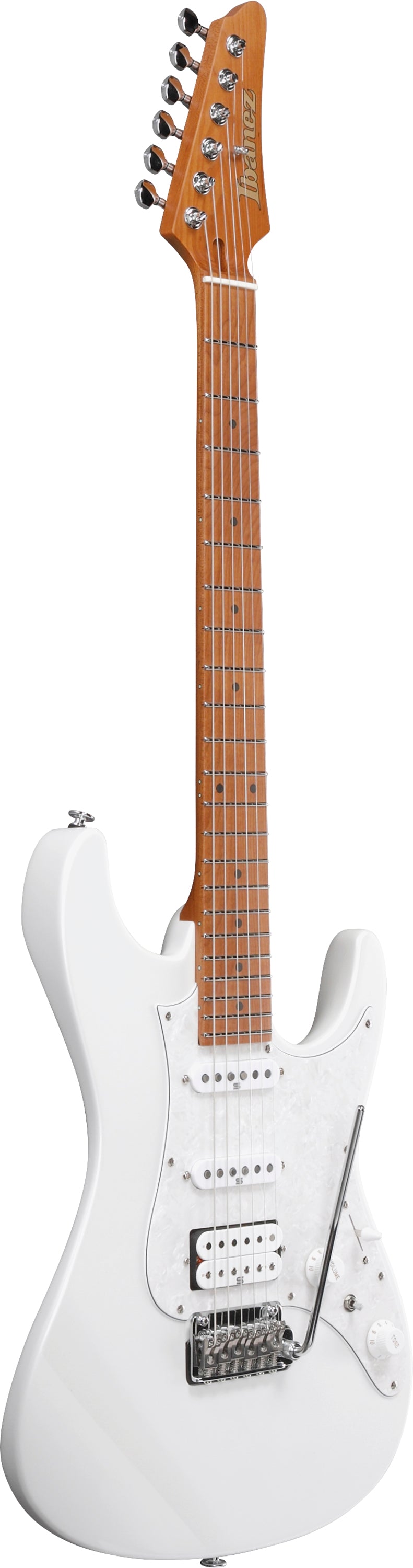 Ibanez Electric Guitar - AZ Prestige 6str Electric Guitar w/Case - Pearl White - AZ2204PW