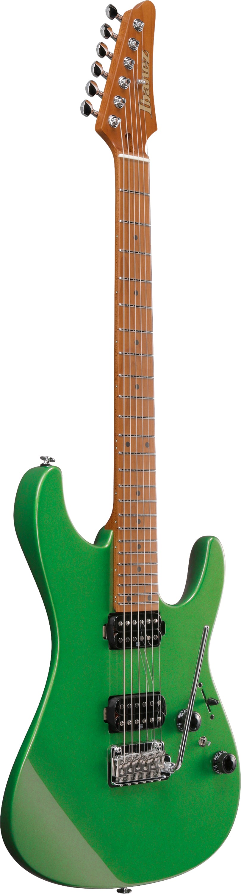 Ibanez Electric Guitar - AZ Prestige 6str Electric Guitar w/Case - Apple Green Metallic - AZ2402AGM