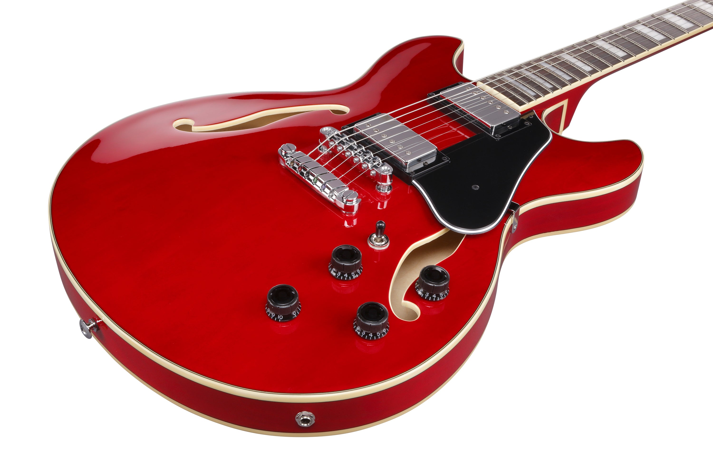 Ibanez Electric Guitar - AS Artcore 6str Electric Guitar  - Transparent Cherry Red - AS73TCD