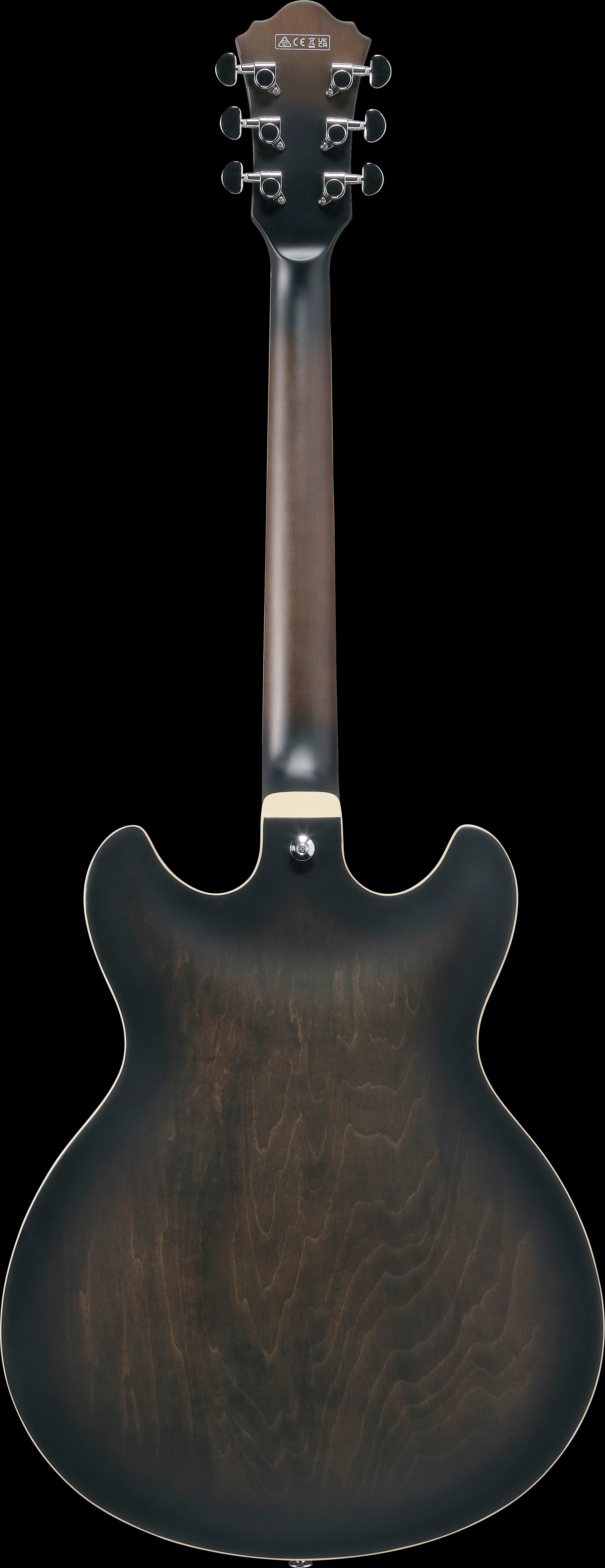 Ibanez Electric Guitar - AS Artcore 6str Electric Guitar  - Transparent Black Flat - AS53TKF