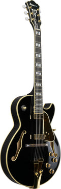Ibanez Electric Guitar - George Benson Signature 6str Electric Guitar w/Case - Black - GB10BK