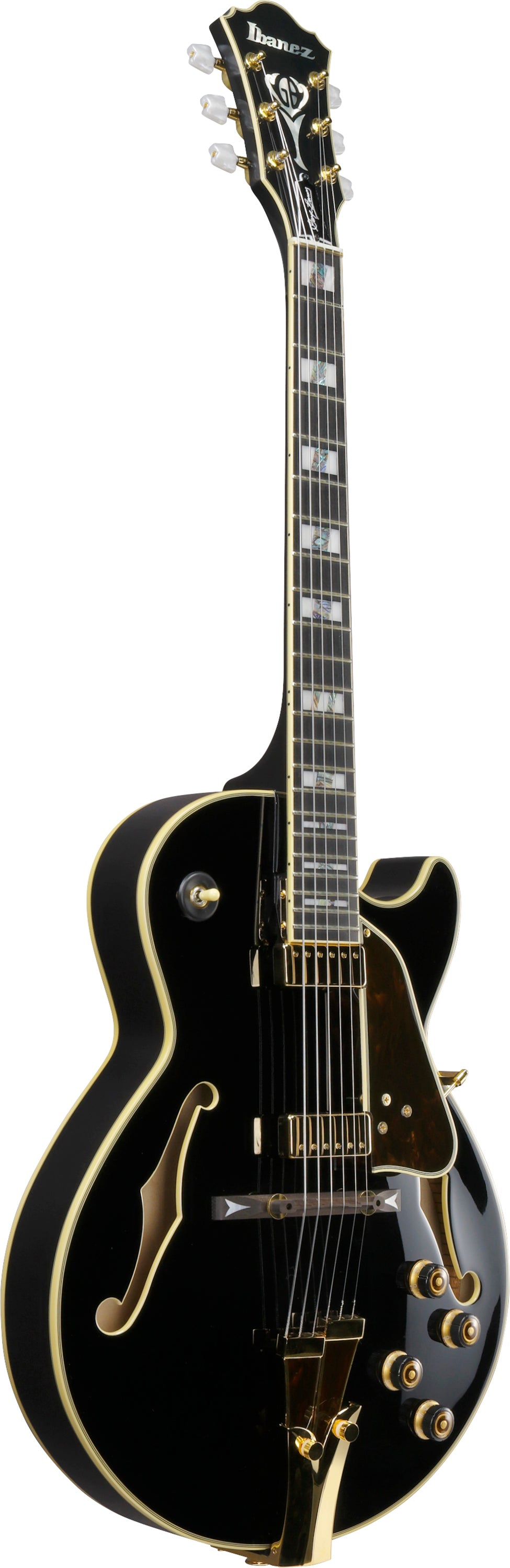 Ibanez Electric Guitar - George Benson Signature 6str Electric Guitar w/Case - Black - GB10BK