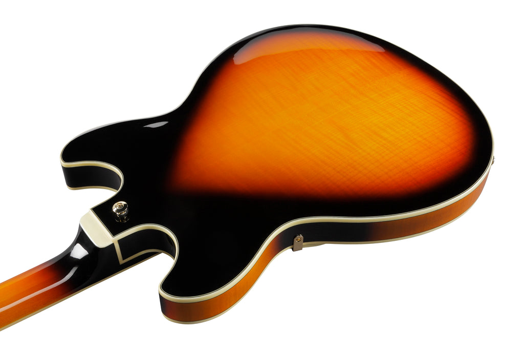 Ibanez Electric Guitar - AS Artstar Semi-hollow Electric Guitar - Brown Sunburst - AS113BS
