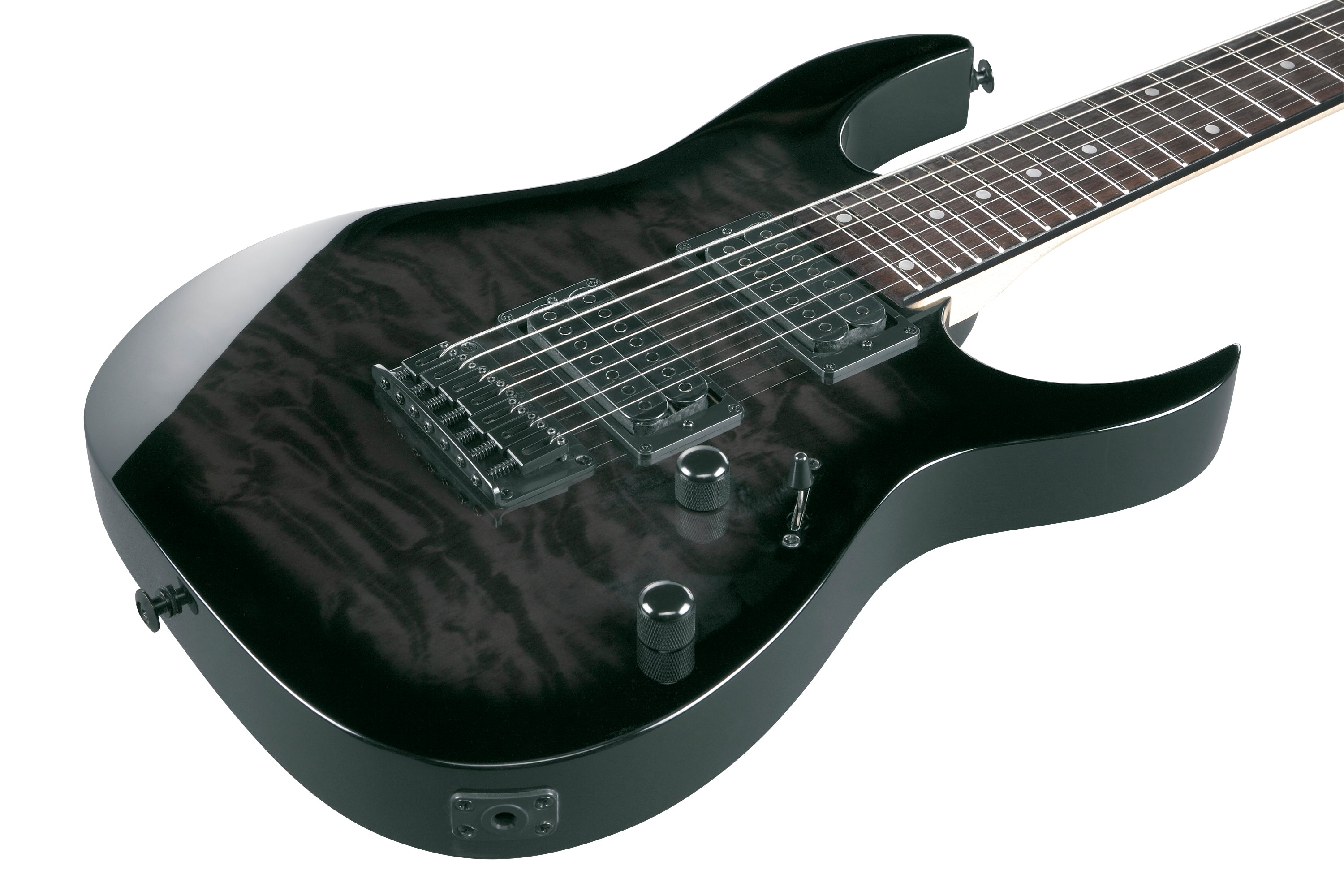 Ibanez Electric Guitar - GIO RG 7str Electric Guitar - Transparent Black Sunburst - GRG7221QATKS