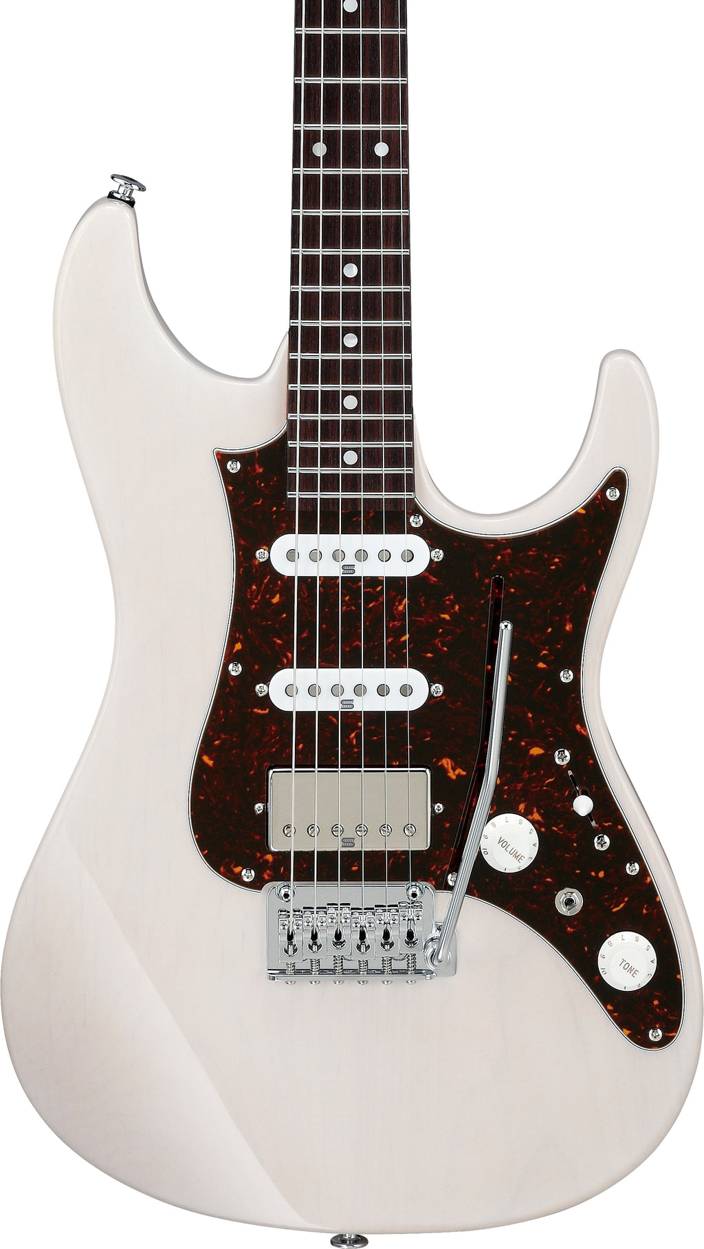 Ibanez Electric Guitar - AZ Prestige 6str Electric Guitar w/Case - Antique White Blonde - AZ2204NAWD