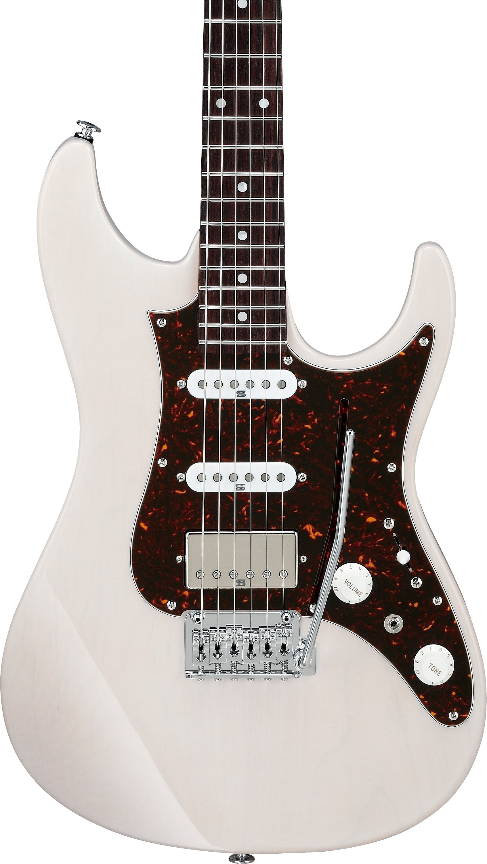 Ibanez Electric Guitar - AZ Prestige 6str Electric Guitar w/Case - Antique White Blonde - AZ2204NAWD