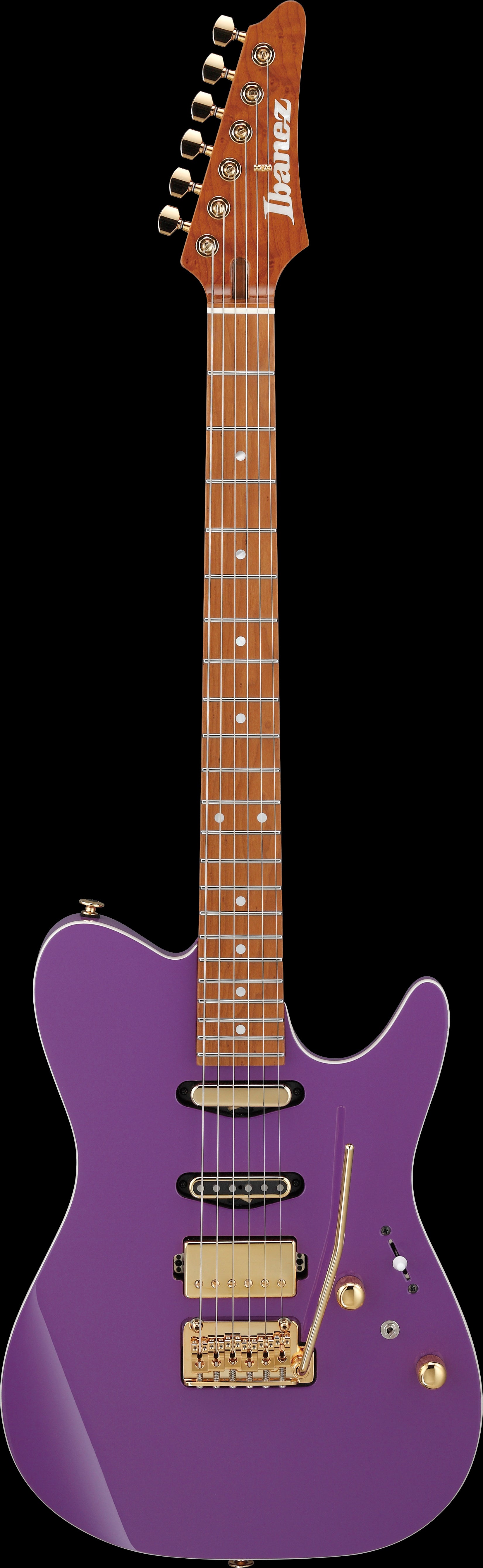 Ibanez Electric Guitar - Lari Basilio Signature 6str Electric Guitar w/Case - Violet - LB1VL