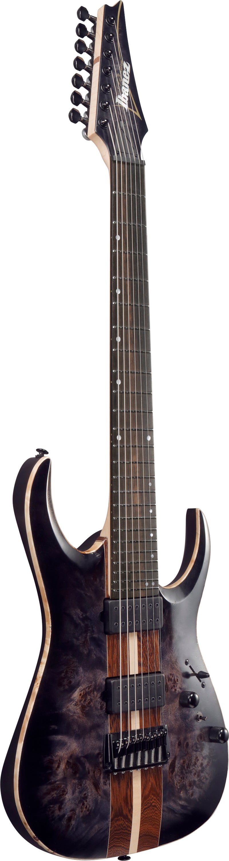 Ibanez Electric Guitar - RGA Premium 7str Electric Guitar w/ Bag - Deep Twilight Burst Low Gloss - RGA217P1PBDRL