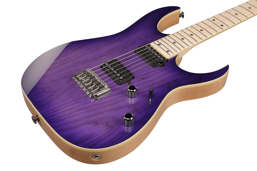 Ibanez Electric Guitar - RG Prestige 6str Electric Guitar w/Case - Royal Plum Burst - RG652AHMFXRPB