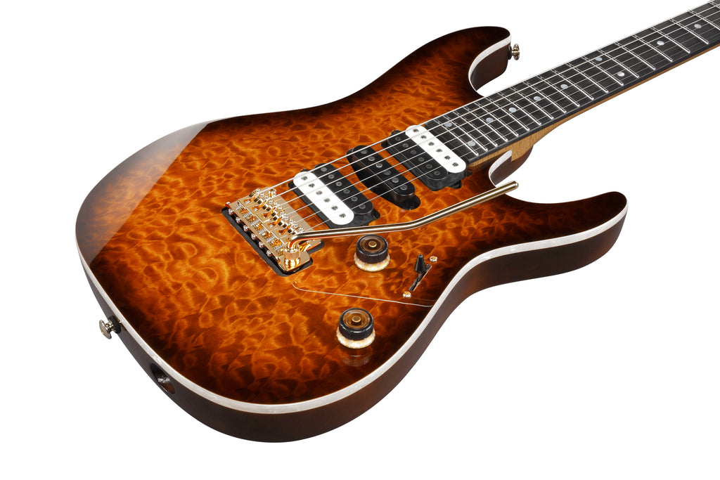 Ibanez Electric Guitar - AZ Premium 6str Electric Guitar - Dragon Eye Burst - AZ47P1QMDEB