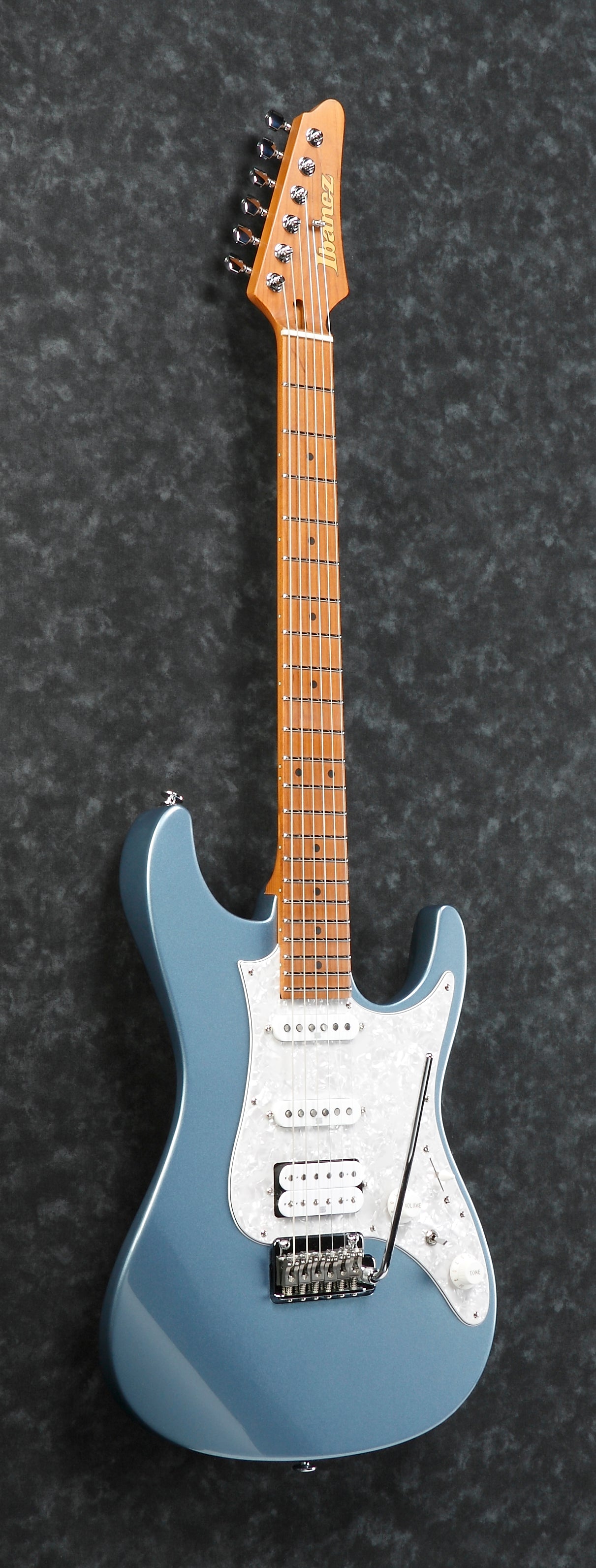 Ibanez Electric Guitar - AZ Prestige 6str Electric Guitar w/Case - Ice Blue Metallic - AZ2204ICM
