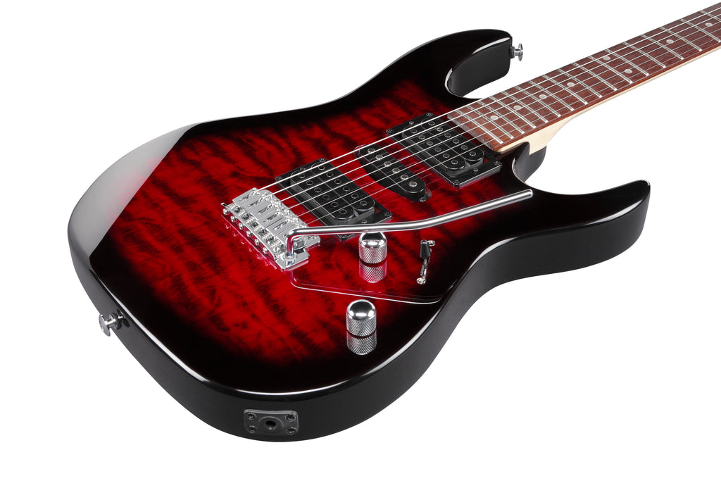 Ibanez Electric Guitar - GIO RX 6str Electric Guitar - Transparent Red Burst - GRX70QATRB