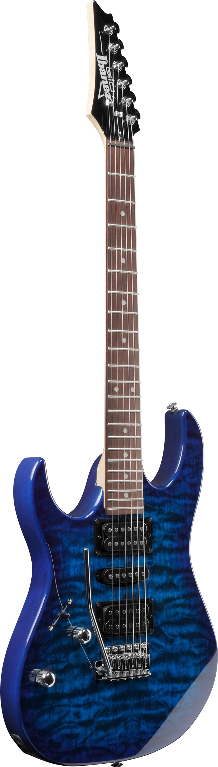 Ibanez Electric Guitar - GIO RX 6str Electric Guitar - Left Handed - Transparent Blue Burst - GRX70QALTBB