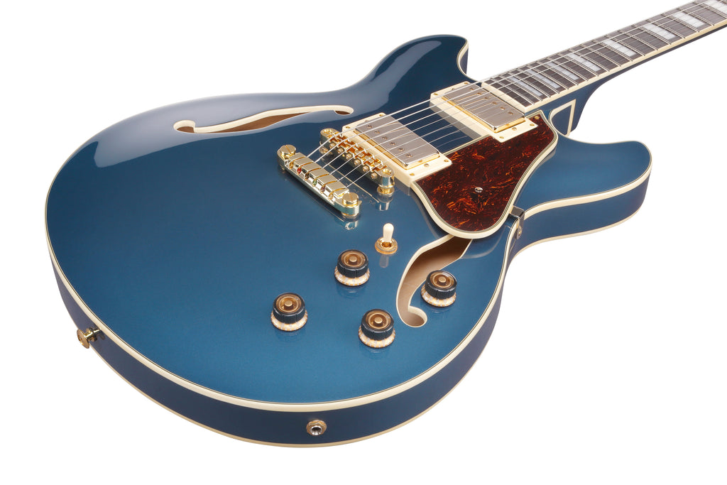 Ibanez Electric Guitar - AS Artcore Semi-hollow Electric Guitar - Prussian Blue Metallic - AS73GPBM