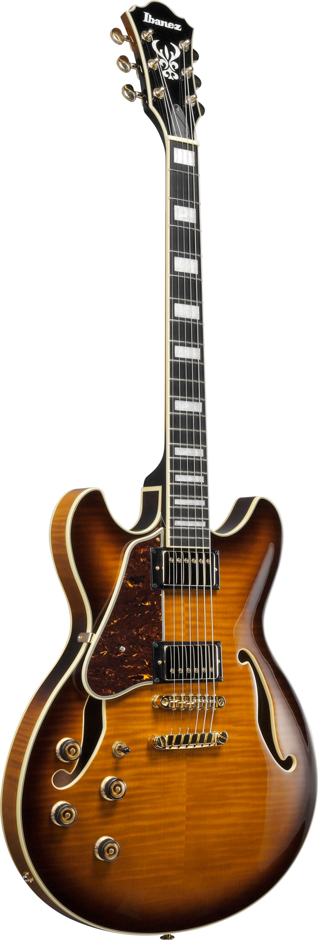 Ibanez Electric Guitar - AS Artcore Expressionist 6str Electric Guitar Left Handed - Violin Sunburst - AS93FMLVLS