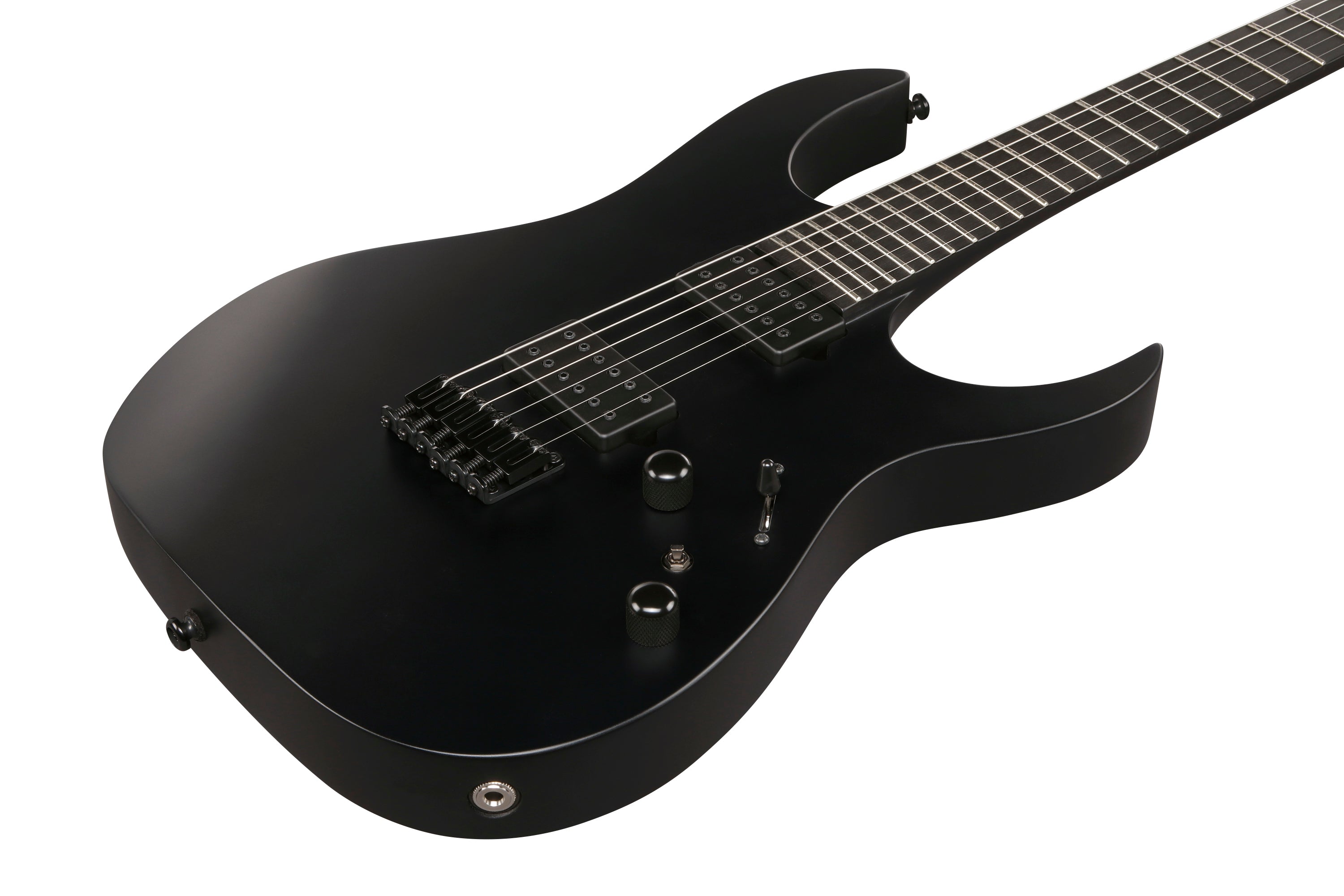 Ibanez Electric Guitar - RG Iron Label 6str Electric Guitar - Black Flat - RGRTB621BKF