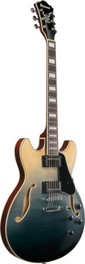 Ibanez Electric Guitar - AS Artcore 6str Hollow Body Electric Guitar - Transparent Indigo Fade - AS73FMTIF