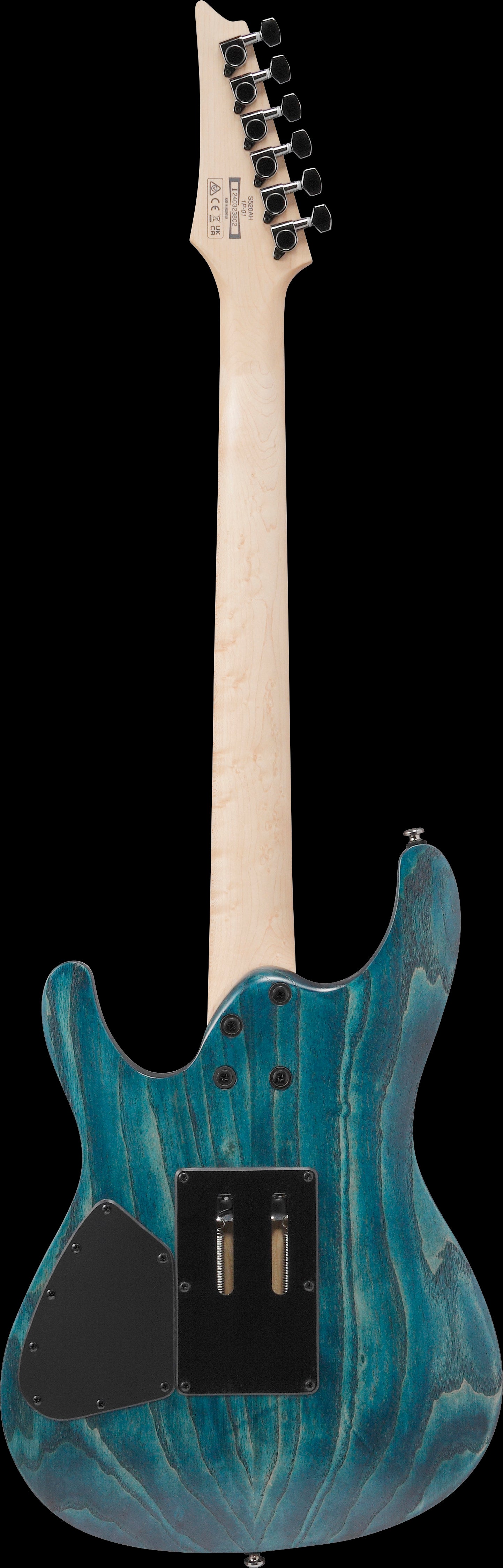 Ibanez Electric Guitar - S Standard 6str Electric Guitar  - Cosmic Blue Stained Flat - S520AHOBF