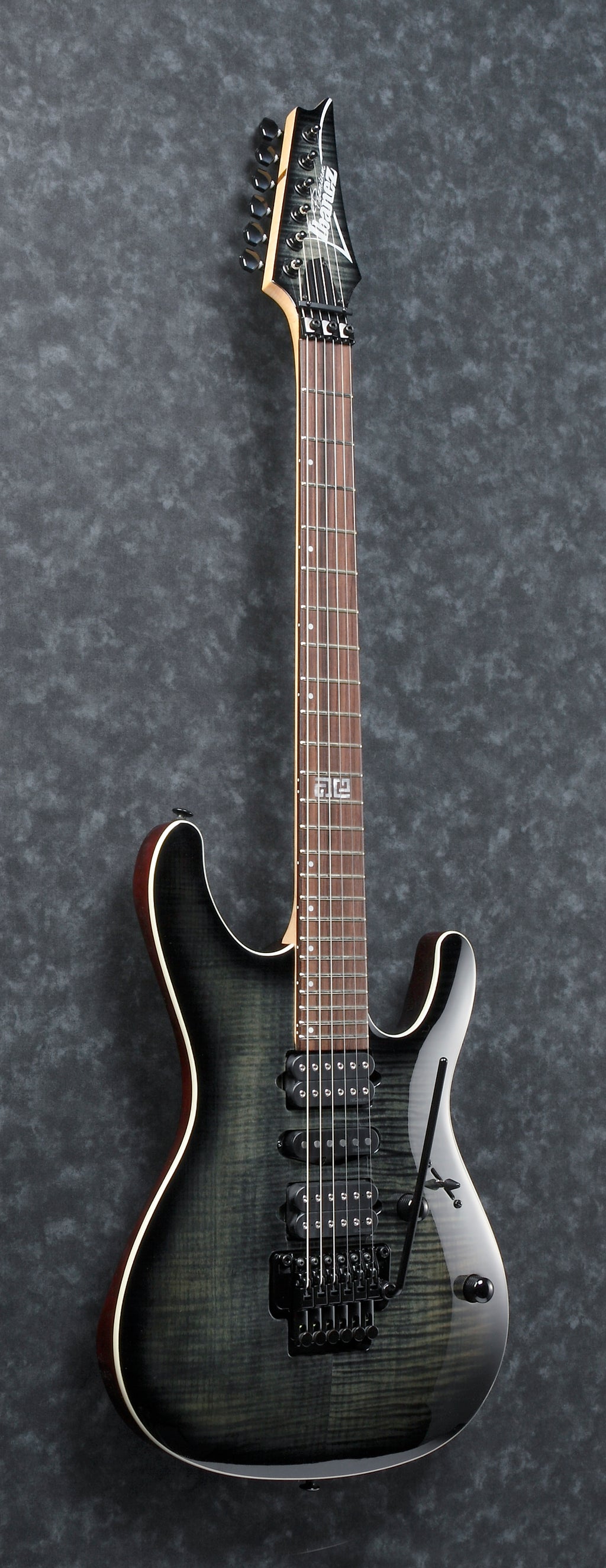 Ibanez Electric Guitar - Kiko Loureiro Signature 6str Electric Guitar w/Bag - Transparent Gray Burst - KIKO10BPTGB