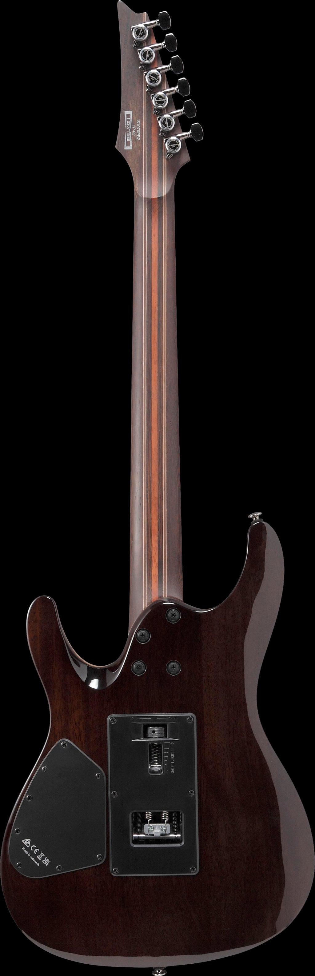 Ibanez Electric Guitar - S Premium 6str Electric Guitar - Charcoal Black Burst - S1070PBZCKB