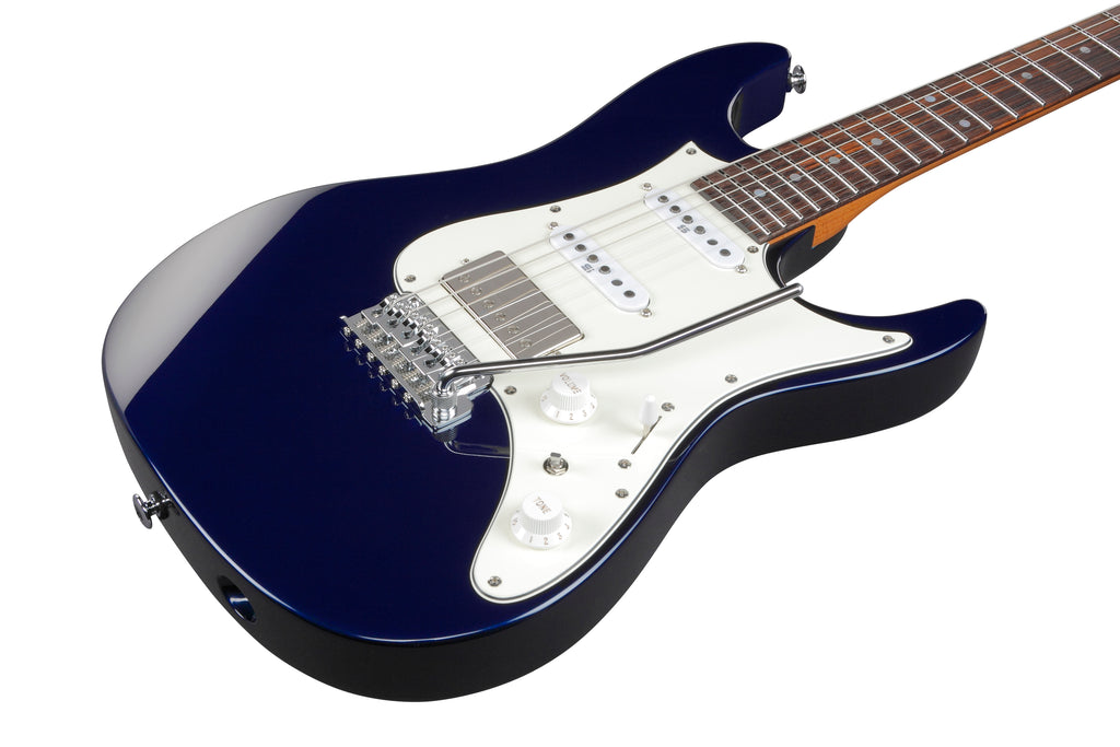 Ibanez Electric Guitar - AZ Prestige 6str Electric Guitar w/Case - Dark Tide Blue - AZ2204NWDTB
